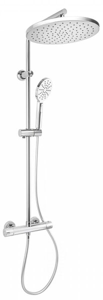Erga Dubaj, sprchový set s termostatickou batériou a hlavovou sprchou 30 cm, chrómová, ERG-YKA-BP.DUBAJ-THERM-30-CHR