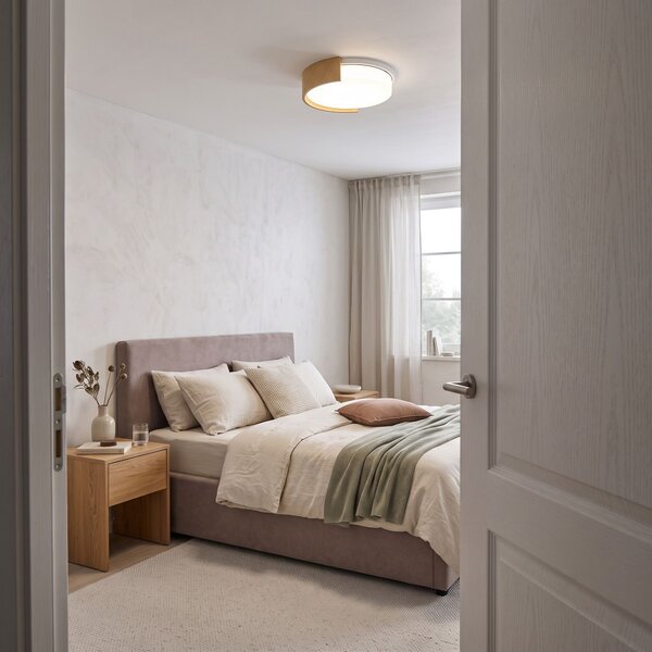 Toolight Toolight, APP1931-C, LED stropné svietidlo, Ø 41,5 cm, dekor dreva, OSW-63004