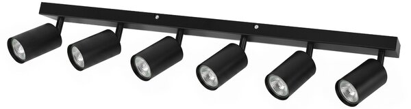 Toolight Toolight, JNH031-6C, stropné bodové svietidlo, 6× GU10, 75 cm, čierna, OSW-56220