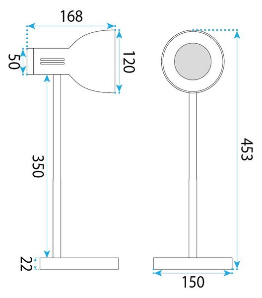 Toolight Toolight, JNH046-1T, stolná lampa s drevenou základňou a ohybným ramenom, v. 45,3 cm, 1× E27, biela, OSW-56238