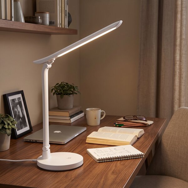 Toolight Toolight, JNH048-T, LED stolná lampa s 3 farbami svetla, 5 W, biela, OSW-56241