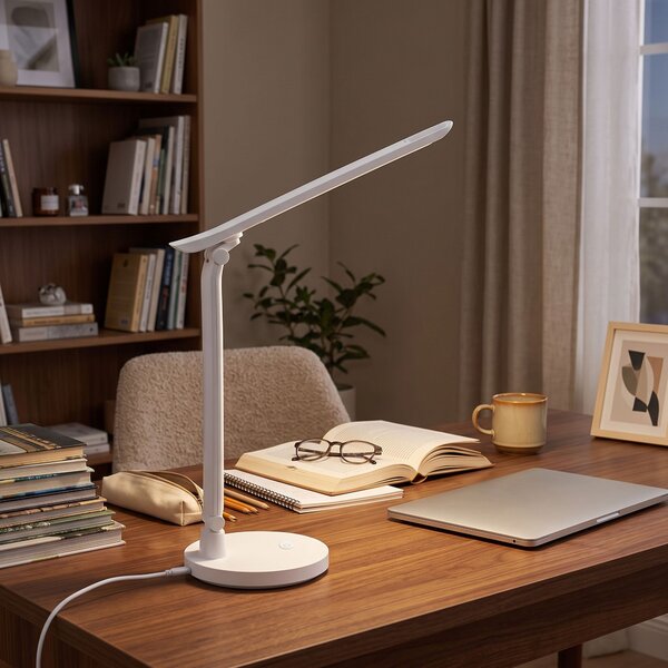 Toolight Toolight, JNH048-T, LED stolná lampa s 3 farbami svetla, 5 W, biela, OSW-56241