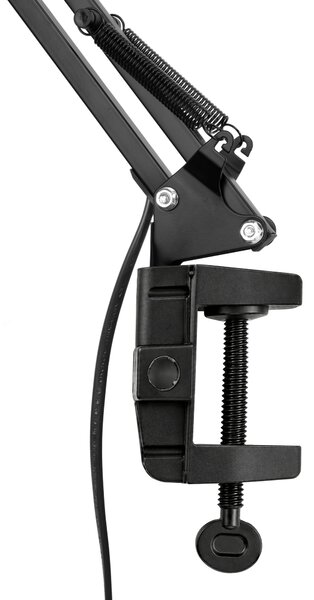 Toolight Toolight, JNH043-1TD, stolná lampa 2v1 s podstavcom a svorkou, 1× E27, čierna, OSW-56234
