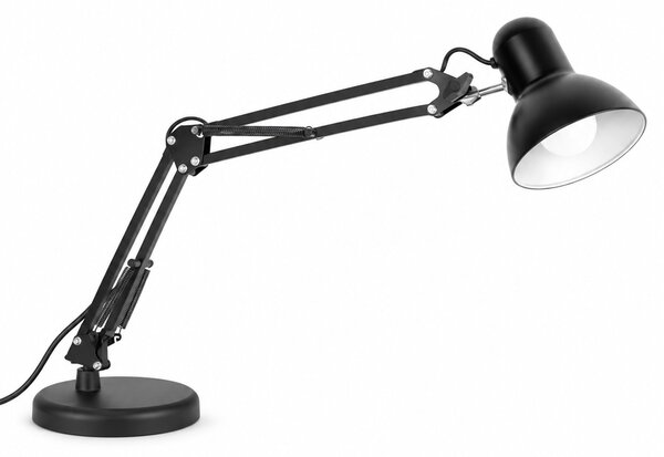 Toolight Toolight, JNH042-1TD, stolná lampa s nastaviteľným ramenom, kresliarsky štýl, 1× E27, čierna, OSW-56233