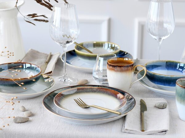 KOMBINOVANÝ SERVIS, 16-dielne, kamenina Creatable - Online Only bytové doplnky, Online Only