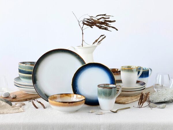 KOMBINOVANÝ SERVIS, 16-dielne, kamenina Creatable - Online Only bytové doplnky, Online Only