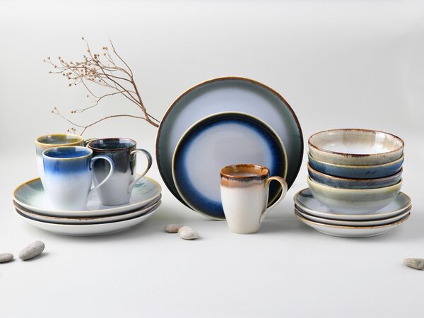 KOMBINOVANÝ SERVIS, 16-dielne, kamenina Creatable - Online Only bytové doplnky, Online Only