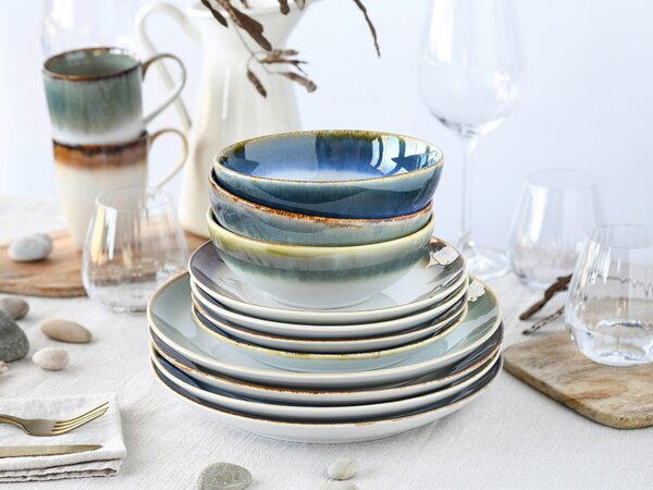 KOMBINOVANÝ SERVIS, 16-dielne, kamenina Creatable - Online Only bytové doplnky, Online Only