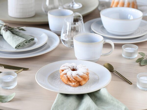 KOMBINOVANÝ SERVIS, 16-dielne, kamenina Creatable - Online Only bytové doplnky, Online Only