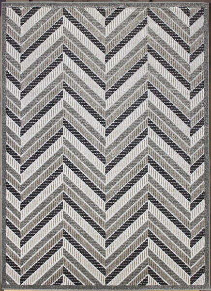 BE Koberec Lagos 1088 BEIGE – béžový sivý čierny obdĺžnikový Rozmer: 60x100 cm