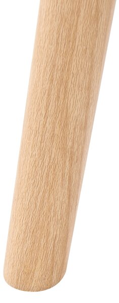 Toaletný stolík biely MDF s okrúhlym zrkadlom 2 zásuvky drevený povrch škandinávsky štýl spálňa