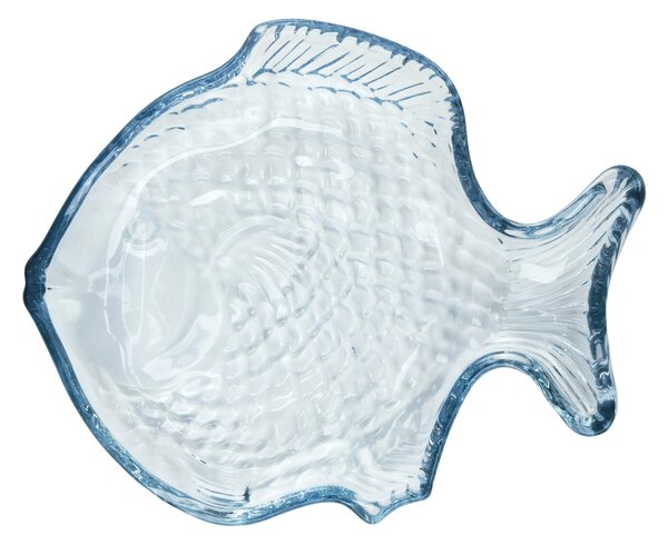 Sklenená tácka Blue Fish