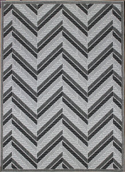 BE Koberec Lagos 1088 GREY – sivý obdĺžnikový Rozmer: 60x100 cm