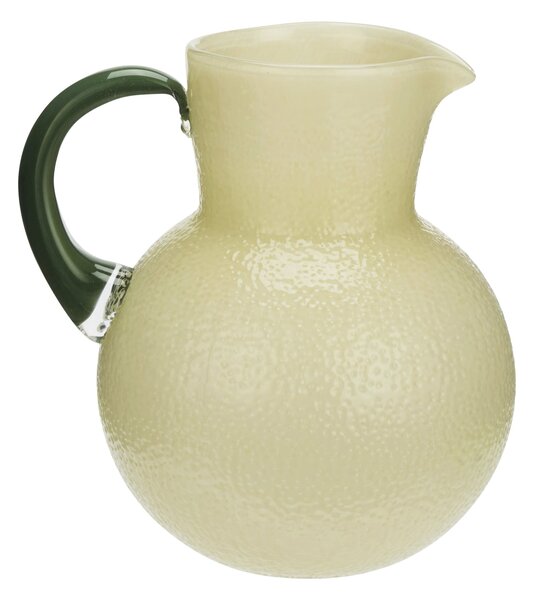 Sklenený džbán Light Yellow/Green