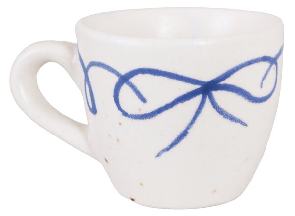 Kameninový hrnček na espresso Viola Bow Blue