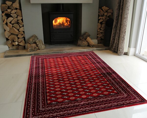 BE Koberec Abu Dhabi 6276 RED – červený obdĺžnikový Rozmer: 120x180 cm