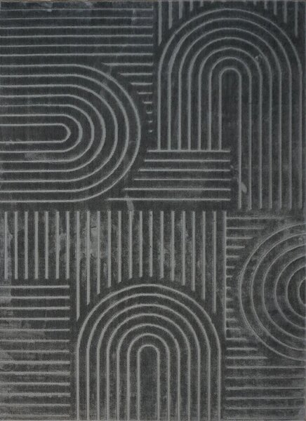 BE Koberec Kolekcia Zen Garden 2405 DARK GREY – sivý obdĺžnikový Rozmer: 60x100 cm
