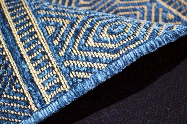 BE Koberec Saran G001 BLUE – modrý obdĺžnikový Rozmer: 60x100 cm