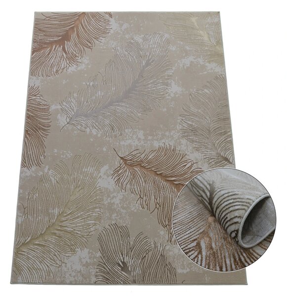 BE Koberec Allianz 6304 BEIGE – béžový obdĺžnikový Rozmer: 60x100 cm