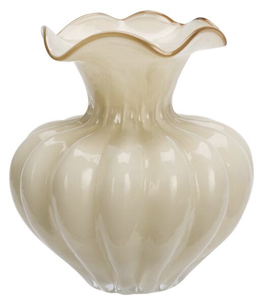 Sklenená váza Cream/Caramel