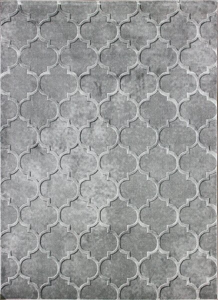 BE Koberec Elite 17391 GREY – sivý obdĺžnikový Rozmer: 60x100 cm