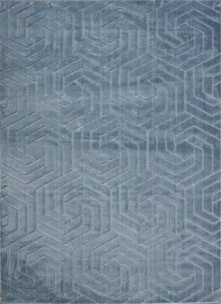 BE Koberec Kolekcia Zen Garden 2401 BLUE – modrý obdĺžnikový Rozmer: 60x100 cm