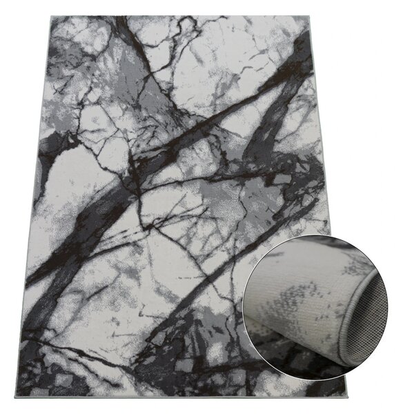 BE Koberec Lotus 9302 GREY – sivý obdĺžnikový Rozmer: 40x60 cm