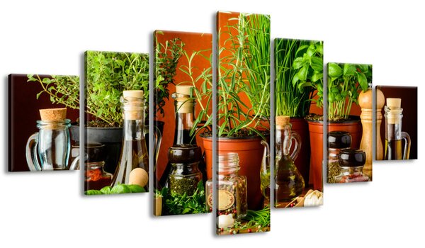 Gario Obraz na plátne Zeleninové prísady Veľkosť: 210 x 100 cm