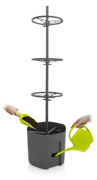 Gardenico Pestovateľská nádoba na paradajky antracit, pr. 29 cm