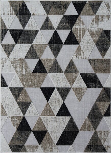 BE Koberec Lagos 1700 BEIGE – béžový sivý čierny obdĺžnikový Rozmer: 80x150 cm