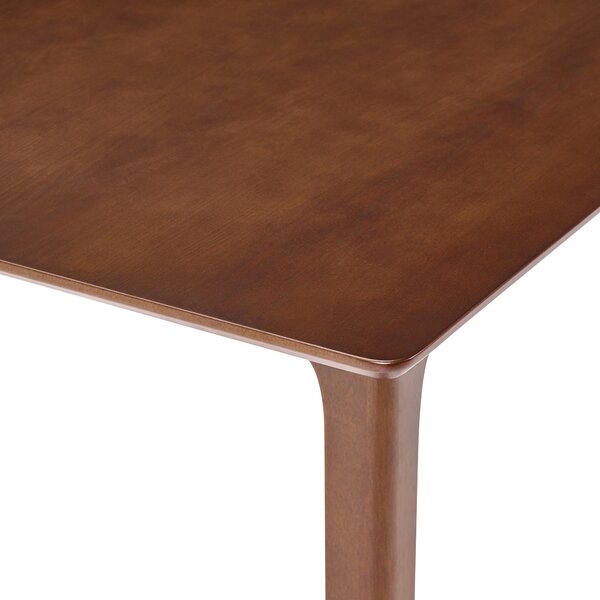 Jedálenský stôl tmavý jaseň MDF 160 x 90 cm jaseňová dýhovaná vrchná doska moderný dizajn kuchynský stôl