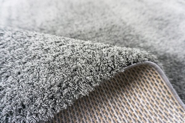 BE Koberec Microsofty 8301 DARK GREY – sivý obdĺžnikový Rozmer: 80x150 cm