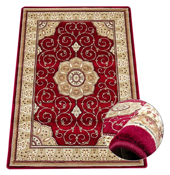 BE Koberec Adora 5792 Red – červený obdĺžnikový Rozmer: 60x90 cm