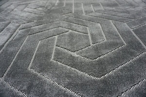 BE Koberec Kolekcia Zen Garden 2401 GREY – sivý obdĺžnikový Rozmer: 60x100 cm
