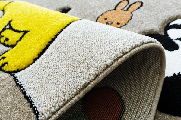 BE Detský koberec Smart Kids 22310 BEIGE – béžový obdĺžnikový, safari Rozmer: 120x180 cm