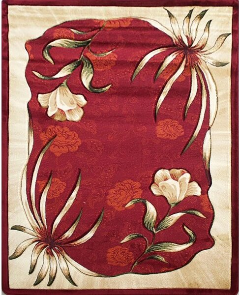 BE Koberec Adora 7004 RED – červený obdĺžnikový Rozmer: 120x180 cm