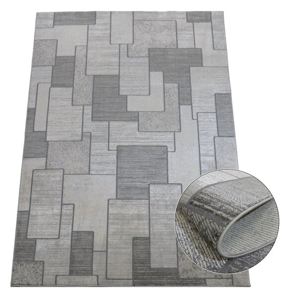 BE Koberec Esprit 3603 GREY – sivý obdĺžnikový Rozmer: 140x190 cm