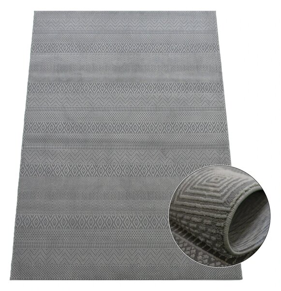 BE Koberec Zurich 1901 GREY – sivý obdĺžnikový Rozmer: 60x100 cm