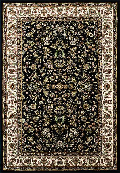 BE Koberec Anatolia 5378 BLACK – čierny obdĺžnikový Rozmer: 100x200 cm