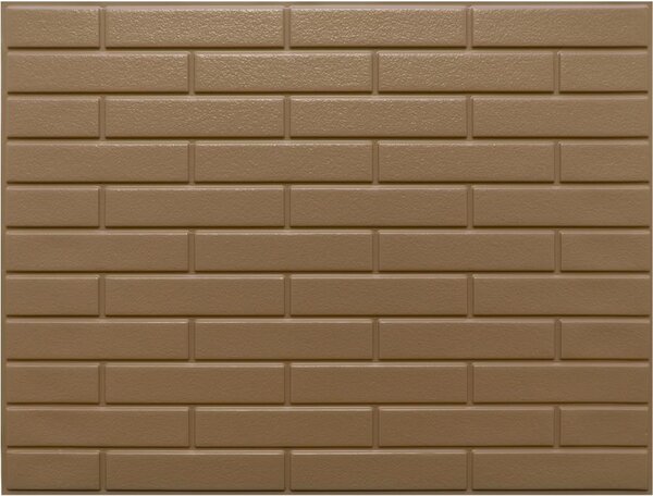 Obkladové panely 3D OS03-K02, cena za kus, rozmer 440 x 580 mm, malá tehla hnedá, IMPOL TRADE