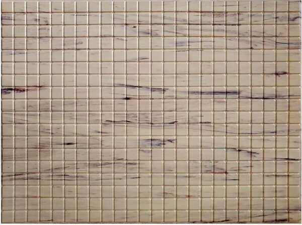 Obkladové panely 3D OS29-K10, cena za kus, rozmer 440 x 580 mm, mozaika hnedá s žíhaním, IMPOL TRADE