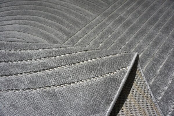 BE Koberec Kolekcia Zen Garden 2403 GREY – sivý obdĺžnikový Rozmer: 60x100 cm