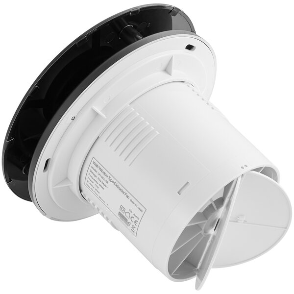 CERANO - Kúpeľňový axiálny okrúhly ventilátor - 12W, potrubie 100mm - čierna matná