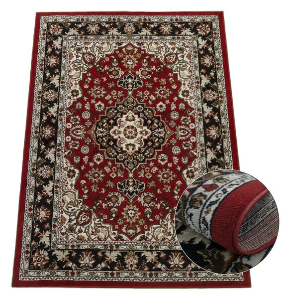 BE Koberec Lotus 9306 RED – červený obdĺžnikový Rozmer: 40x60 cm