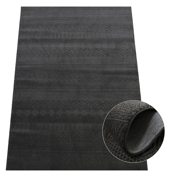 BE Koberec Zurich 1901 DARK GREY – sivý obdĺžnikový Rozmer: 60x100 cm