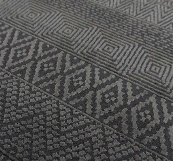 BE Koberec Zurich 1901 DARK GREY – sivý obdĺžnikový Rozmer: 60x100 cm