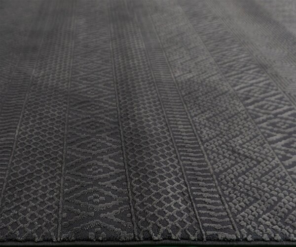 BE Koberec Zurich 1901 DARK GREY – sivý obdĺžnikový Rozmer: 60x100 cm