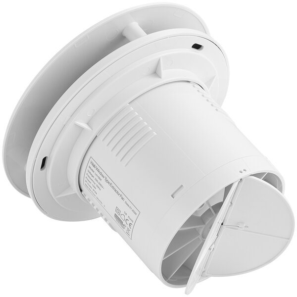 CERANO - Kúpeľňový axiálny okrúhly ventilátor - 12W, potrubie 100mm - biela lesklá
