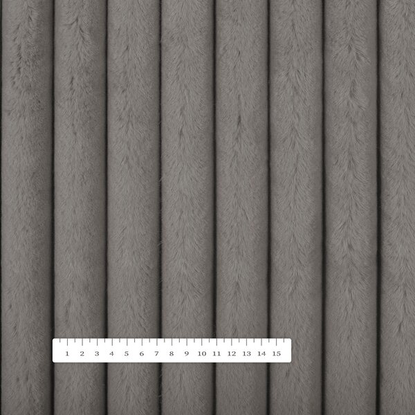 Plyš/umelá kožušina PL-008 Sivá - šírka 150 cm