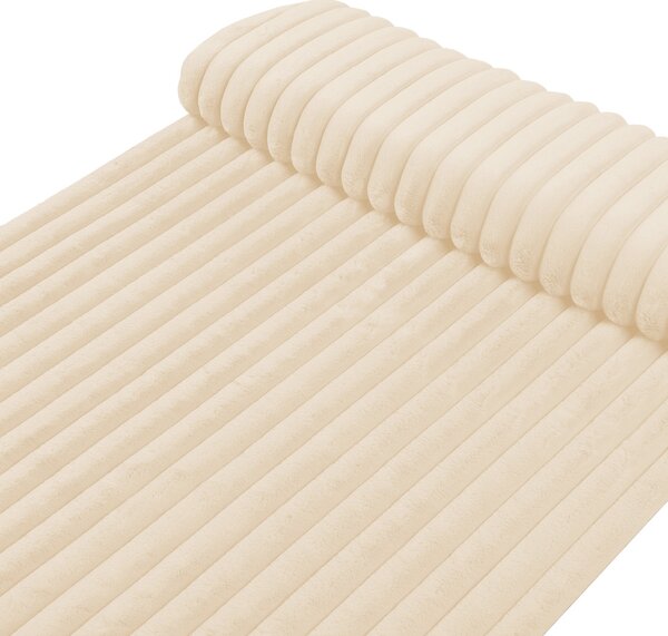 Plyš/umelá kožušina PL-009 Svetlo béžová - šírka 150 cm